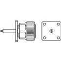 1061706-1 ： 7mm 精度
产品类型 = Connector - RF 
类别 = 插头 
连接终端 = 印刷线路板 
面板附件 = 有 
面板安装方法 = 凸缘 